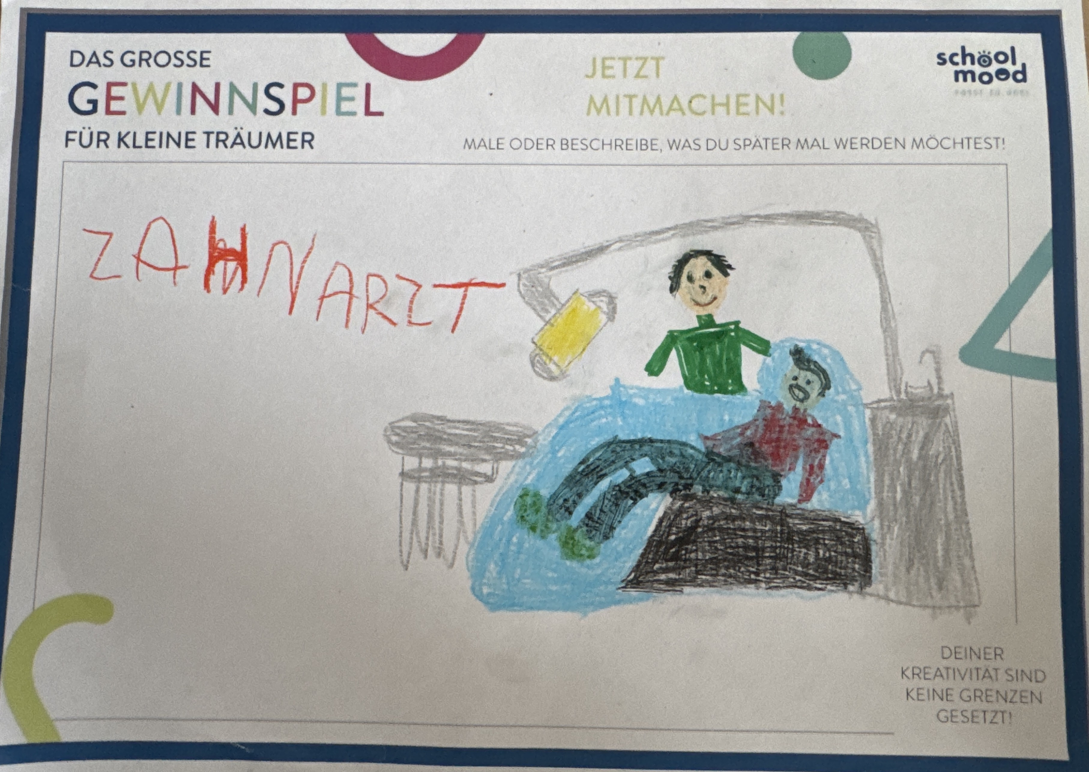 Noah, 6 Jahre - Zahnarzt