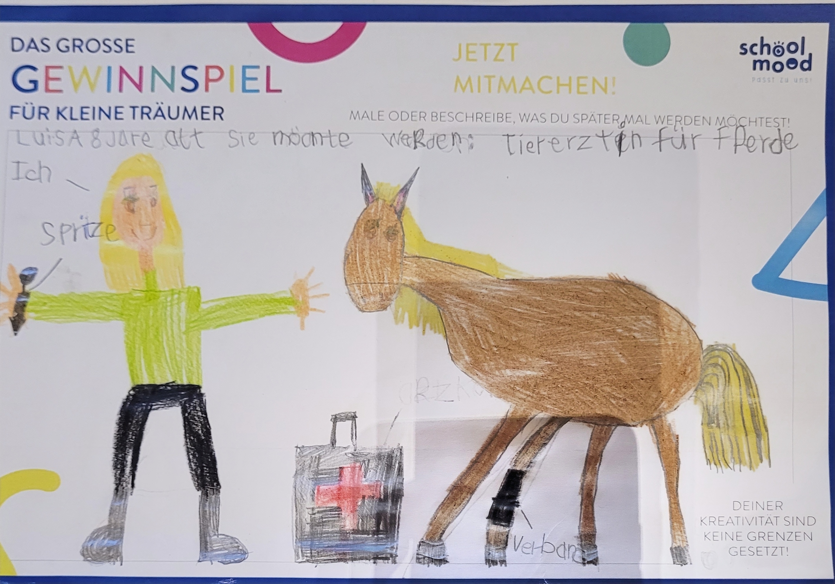 Luisa, 8 Jahre - Tierärztin